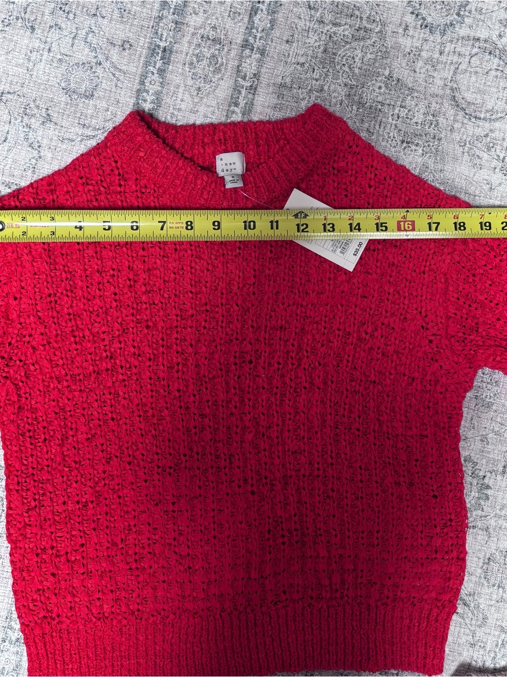 a new day Knit Crew Sweaters Duo in Red and Taupe - Picture 6 of 10